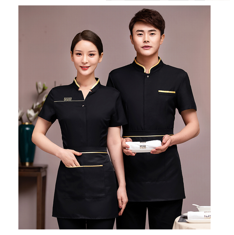 First-line Yuanbao short-sleeved waiter work clothes H33-TL3043