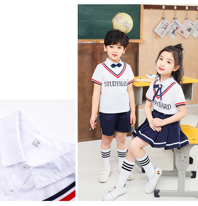 Sports style kindergarten uniform short-sleeved suit 894-2011