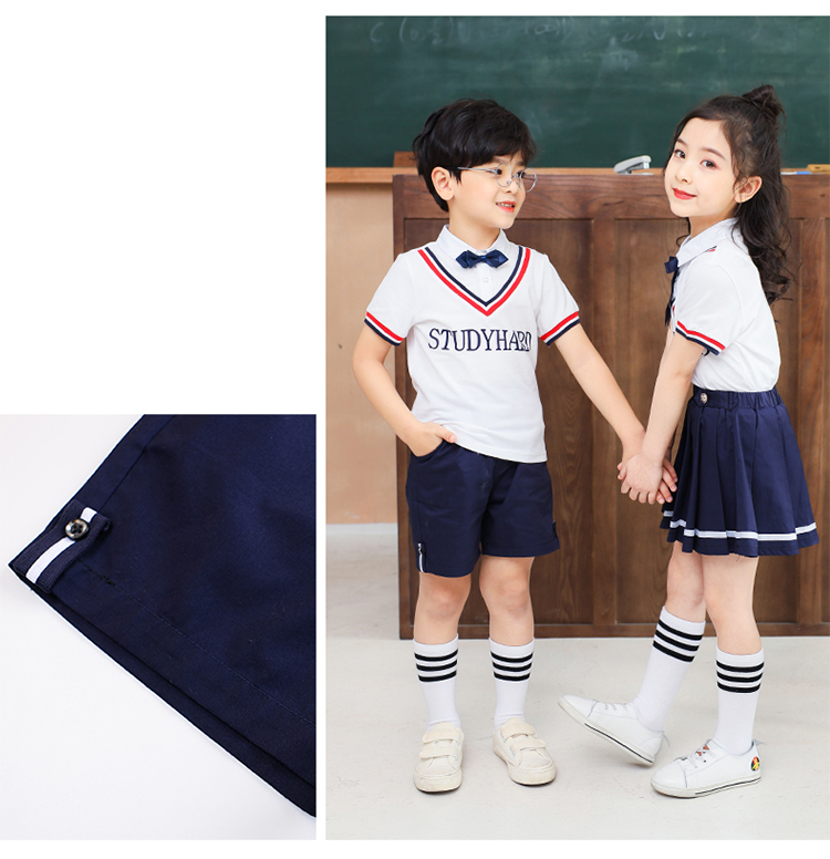 Sports style kindergarten uniform short-sleeved suit 894-2011