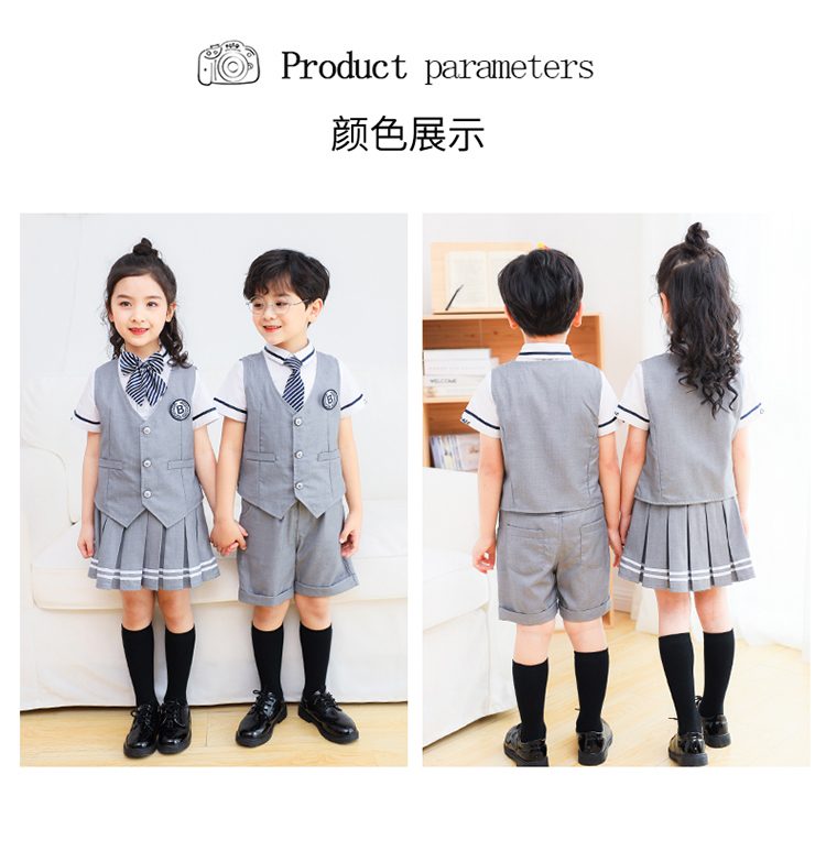 British style school uniforms performance clothes children shorts skirt 894-2046 shorts skirt