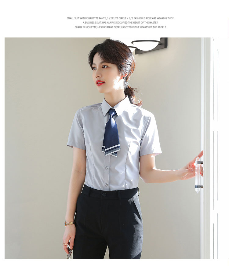 Modal professional ladies short-sleeved lining 111-983 short-sleeved shirt female