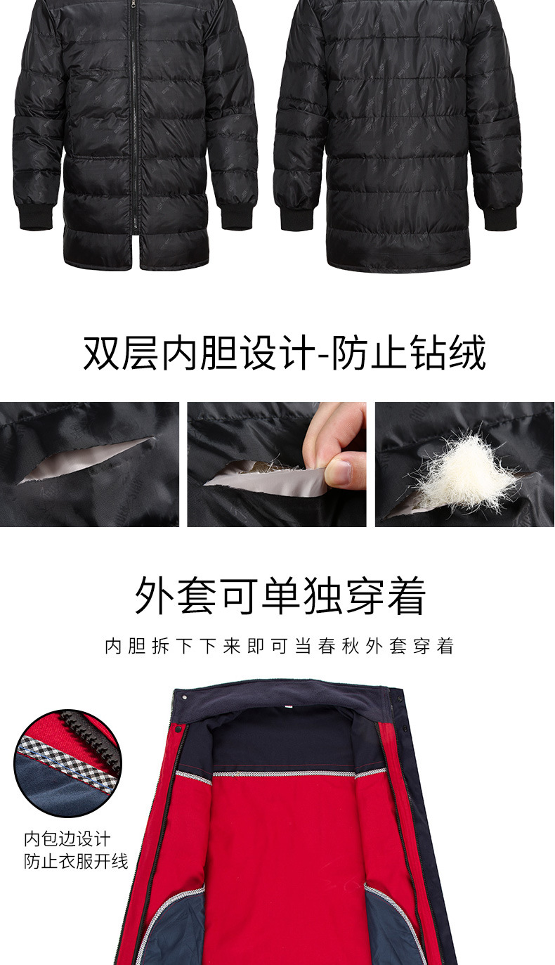 Full process polyester cotton yarn card thickened workwear cotton coat top HBY-M1001-M1007 coat