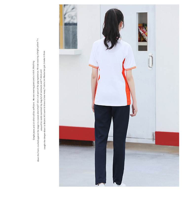 Sports school uniform short-sleeved suit KI2-577 suit