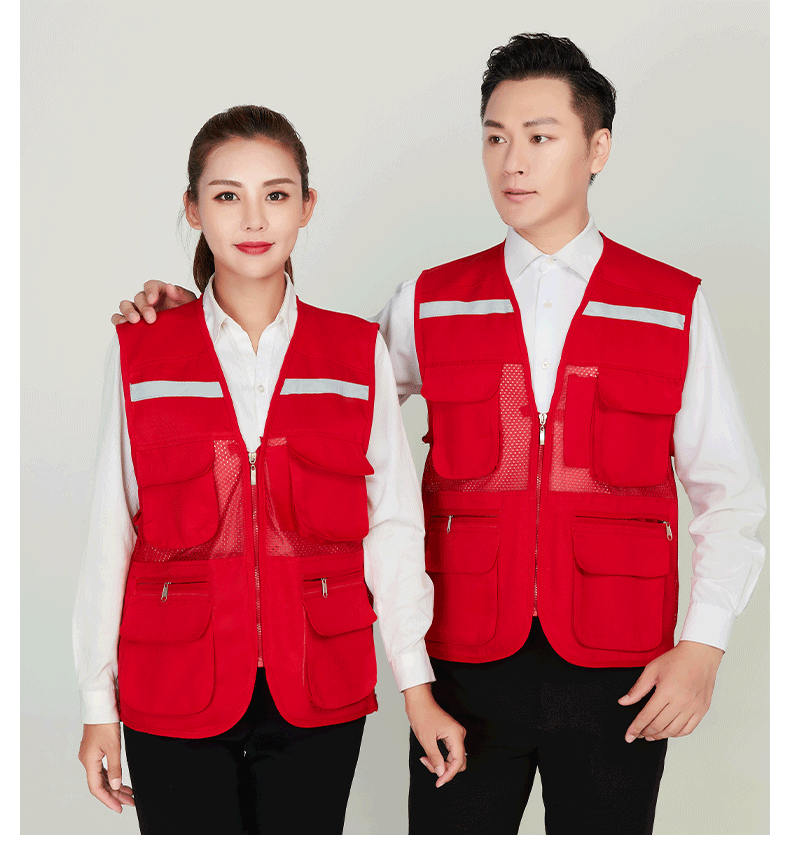 Fashionable color matching vest work clothes H30-H049