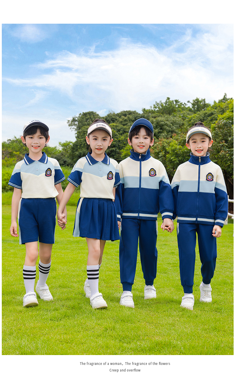 Tongqu companion primary and secondary school students school uniform spring and autumn suit 216-8090