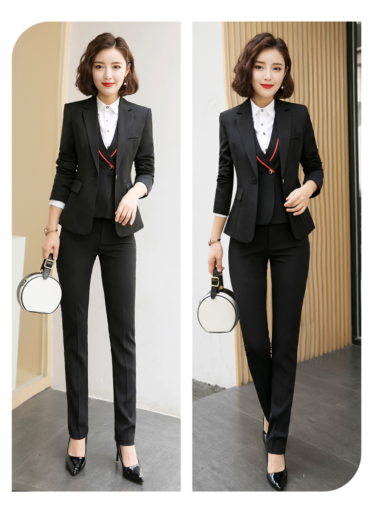 Temperament slim fit professional suit two-piece suit 109-9602