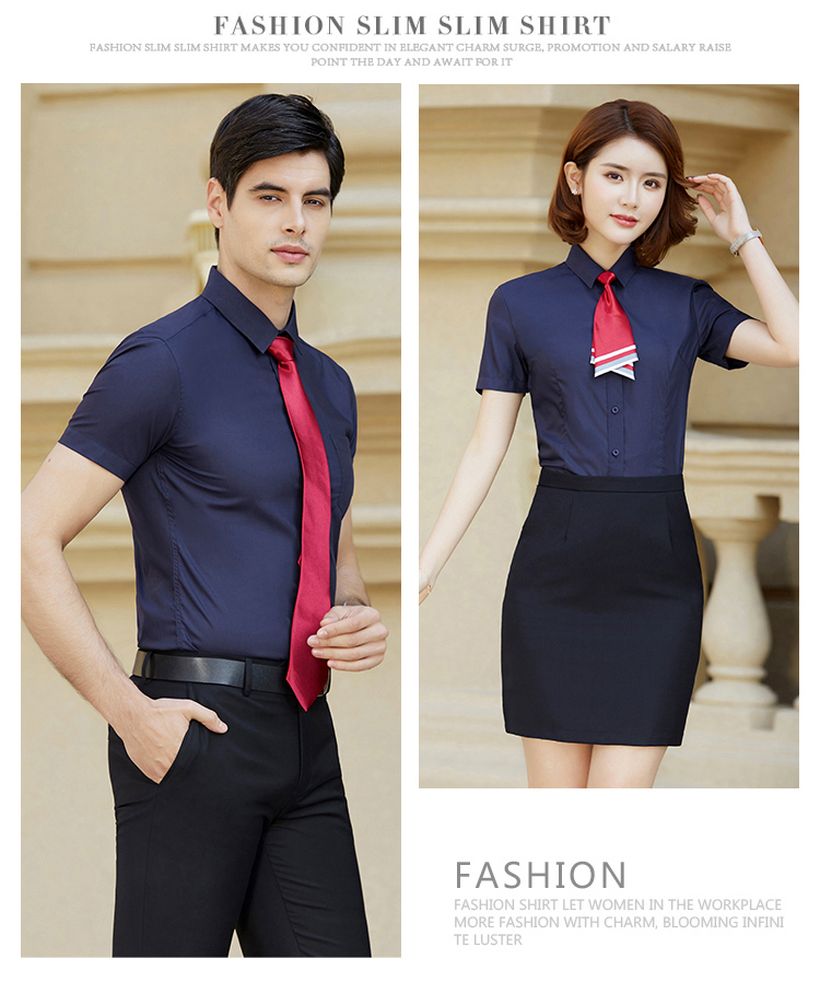 Fashion business professional modal plain short-sleeved shirt for men and women DQ1-8808-8818 shirt short sleeve