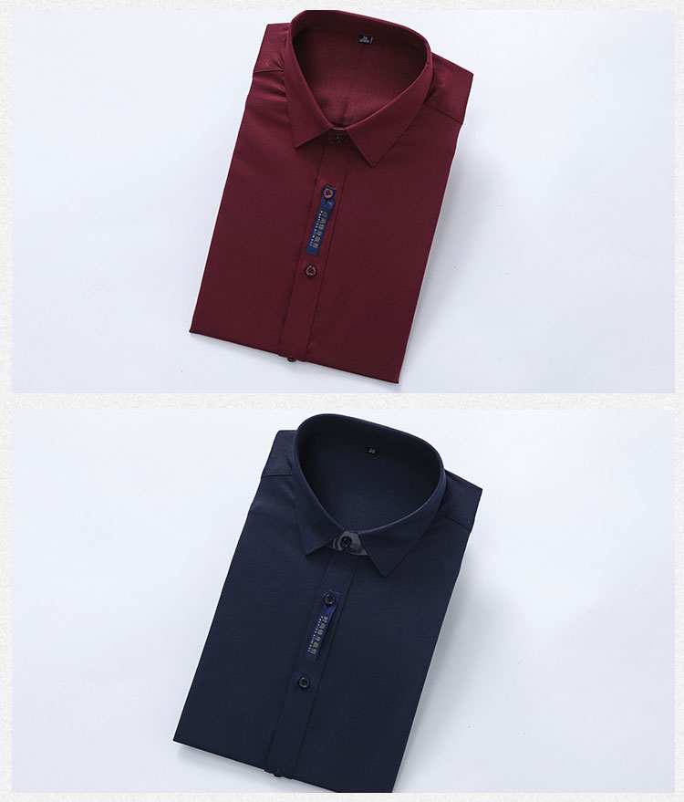 Fine twill stretch men short-sleeved shirt 111-985 men short shirt