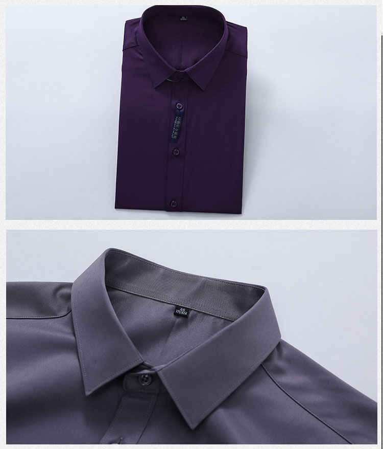 Plain elastic men short sleeve lining 111-986 men short shirt