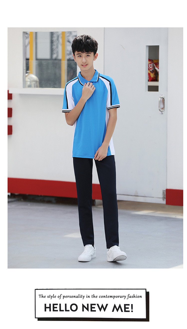 Sports school uniform short-sleeved suit KI2-577 suit