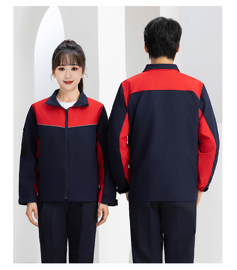 Petrochemical anti-static double-layer long-sleeved work clothes suit H22-2498