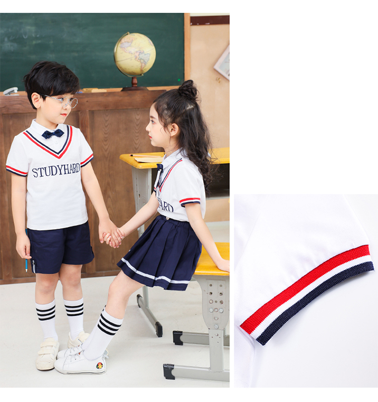 Sports style kindergarten uniform short-sleeved suit 894-2011