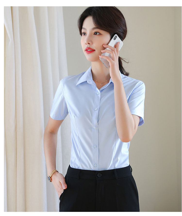 Modal professional ladies short-sleeved lining 111-983 short-sleeved shirt female