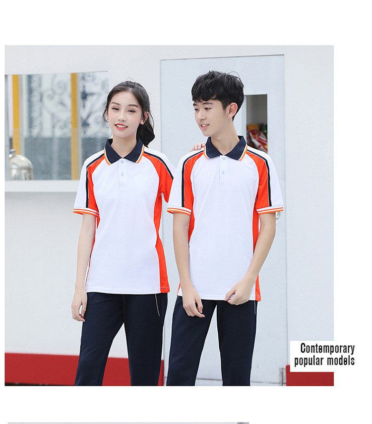 Sports school uniform short-sleeved suit KI2-577 suit