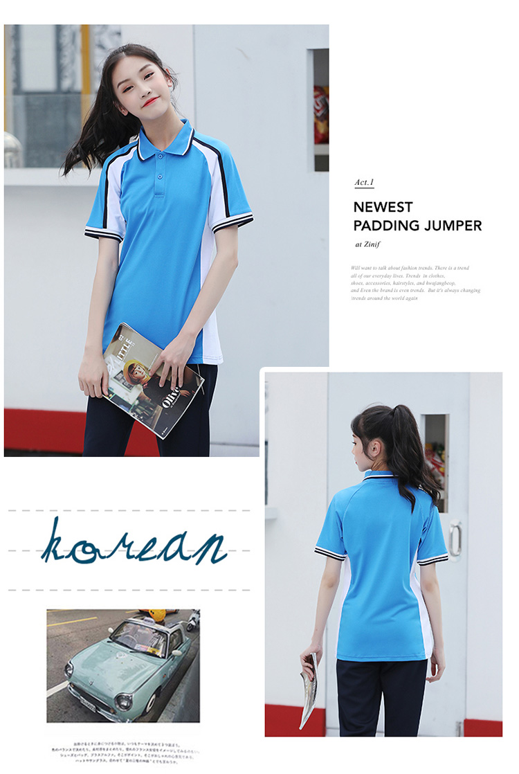 Sports school uniform short-sleeved suit KI2-577 suit