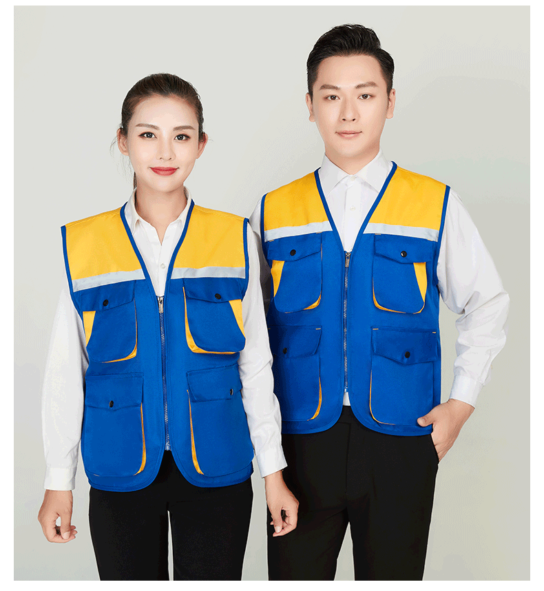 Fashionable color matching vest work clothes H30-H049