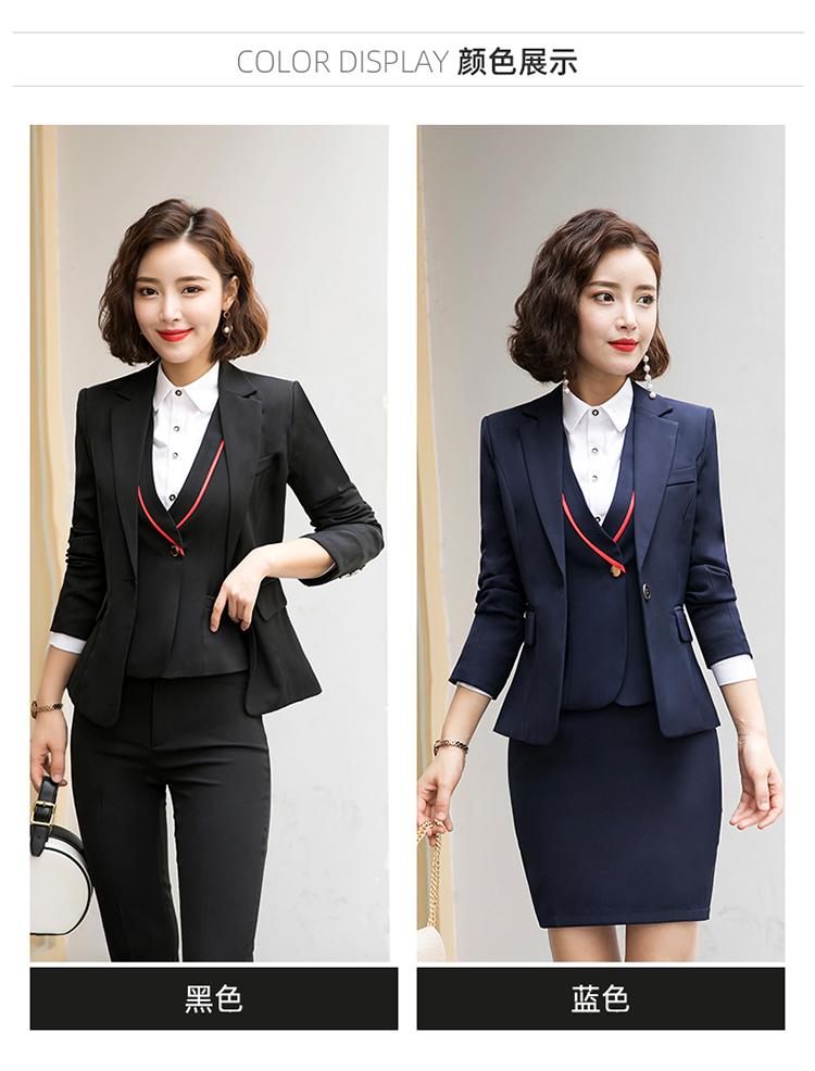 Temperament slim fit professional suit two-piece suit 109-9602