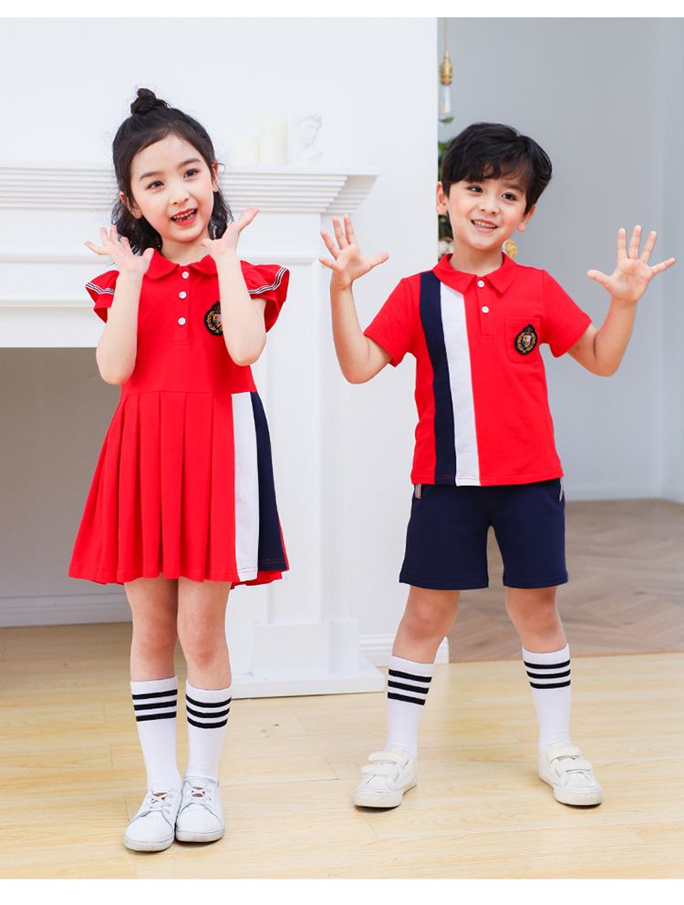 Kindergarten uniform children teacher short-sleeved suit 894-2026 (without label)