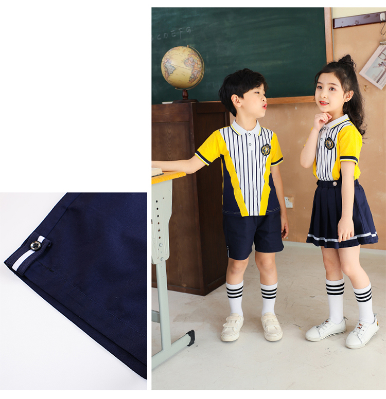 Cotton kindergarten sportswear short-sleeved suit 894-2037 (without label)