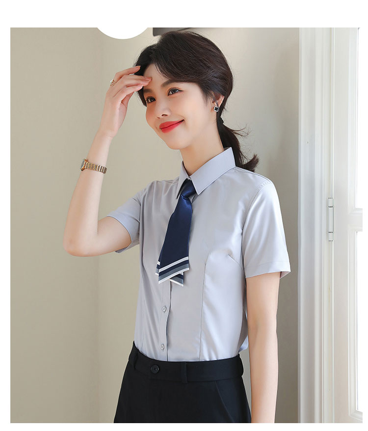 Modal professional ladies short-sleeved lining 111-983 short-sleeved shirt female