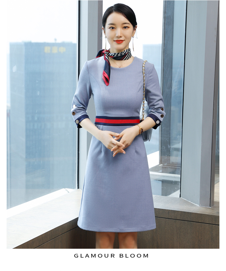 Workplace commuting waist professional dress for women DL1-532 dress