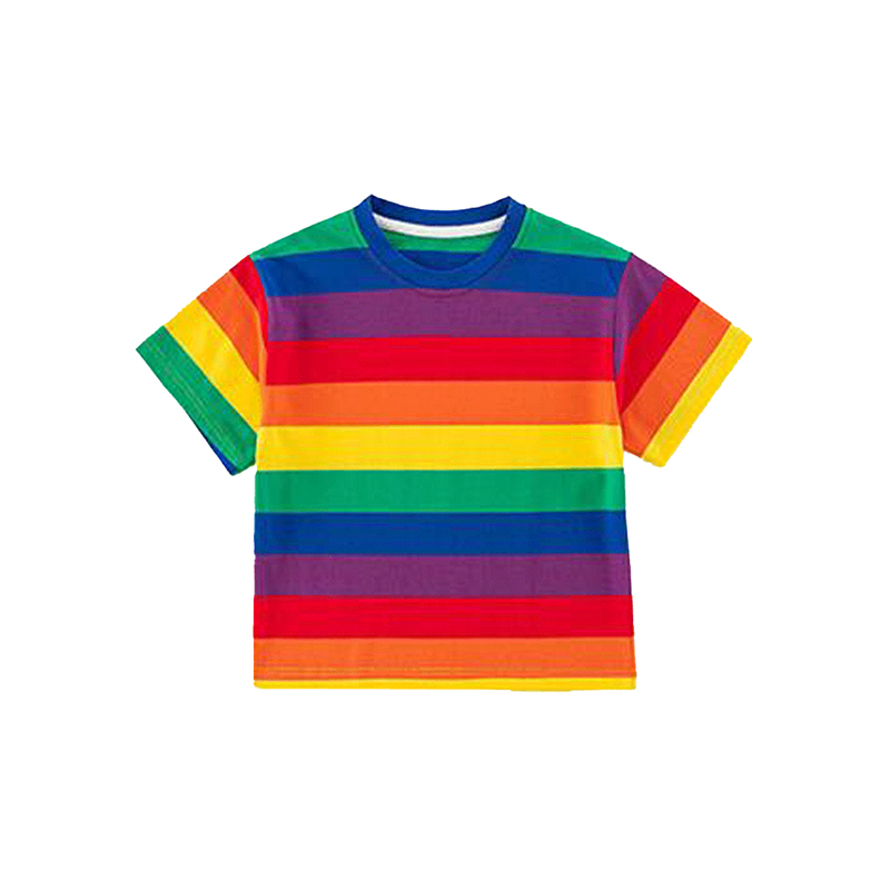 Breathable and soft rainbow youth cheerleading suit Z13-D101