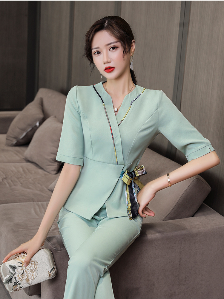 Women high-end fashion work clothes technician suit V02-1275