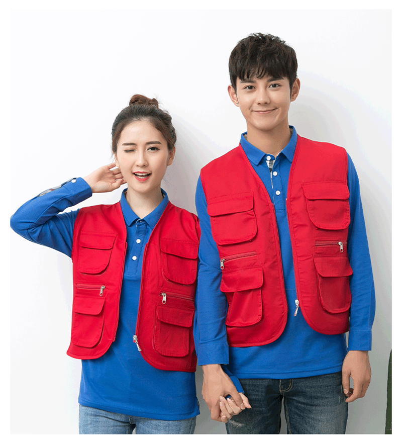 Multi-pocket vest work clothes H30-H048