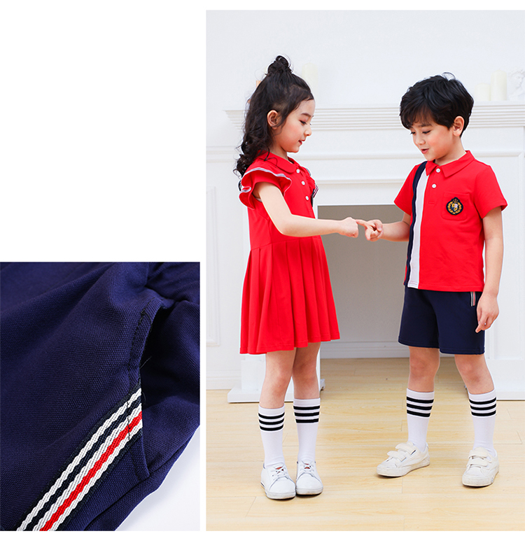 Kindergarten uniform children teacher short-sleeved suit 894-2026 (without label)