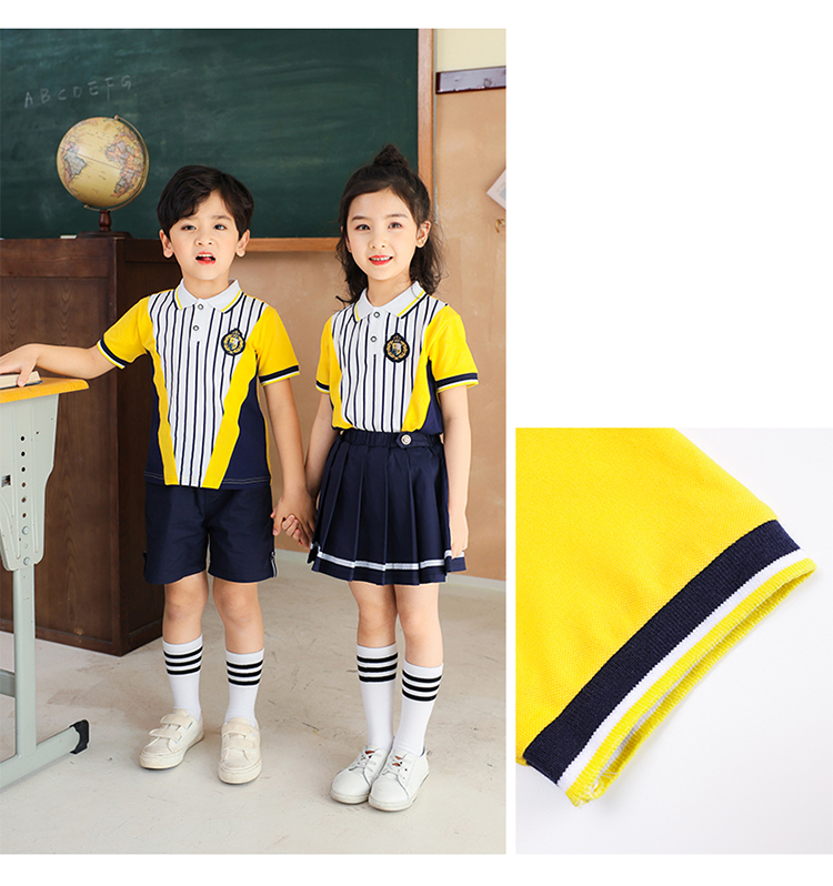 Cotton kindergarten sportswear short-sleeved suit 894-2037 (without label)