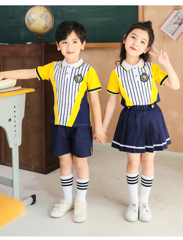 Cotton kindergarten sportswear short-sleeved suit 894-2037 (without label)