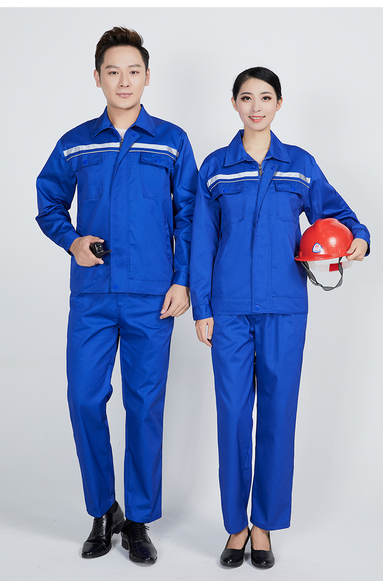 Double anti-static double-layer long-sleeved zipper workwear suit B06-W26 suit