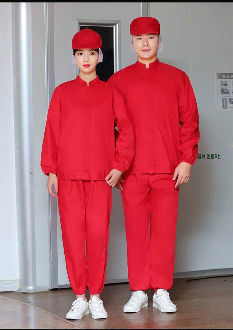 Polyester regular split food service uniform N01-408-411