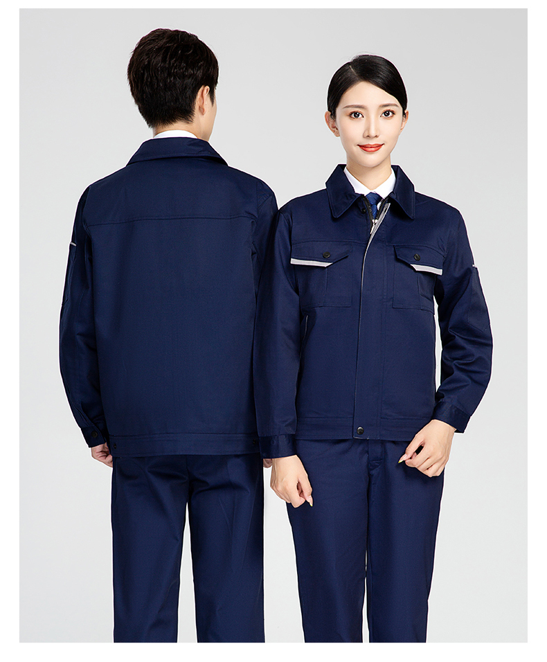 Wear-resistant polyester-cotton work clothes suit H28-004