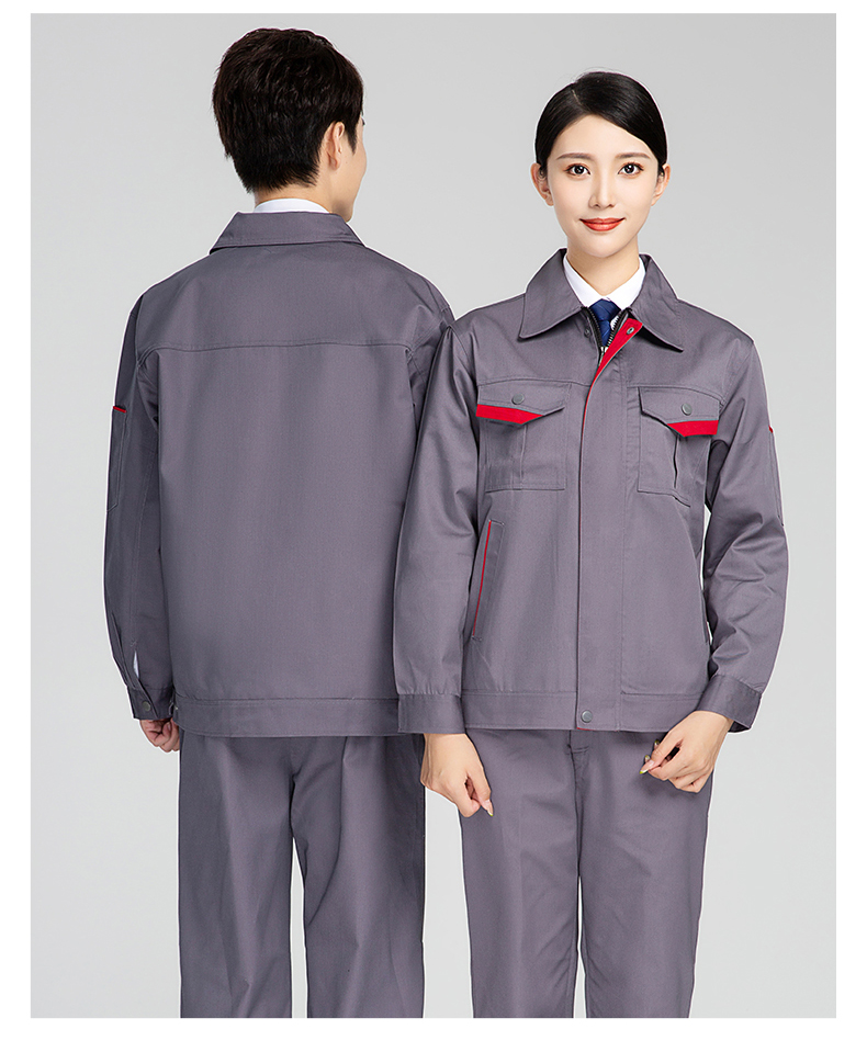 Wear-resistant polyester-cotton work clothes suit H28-004