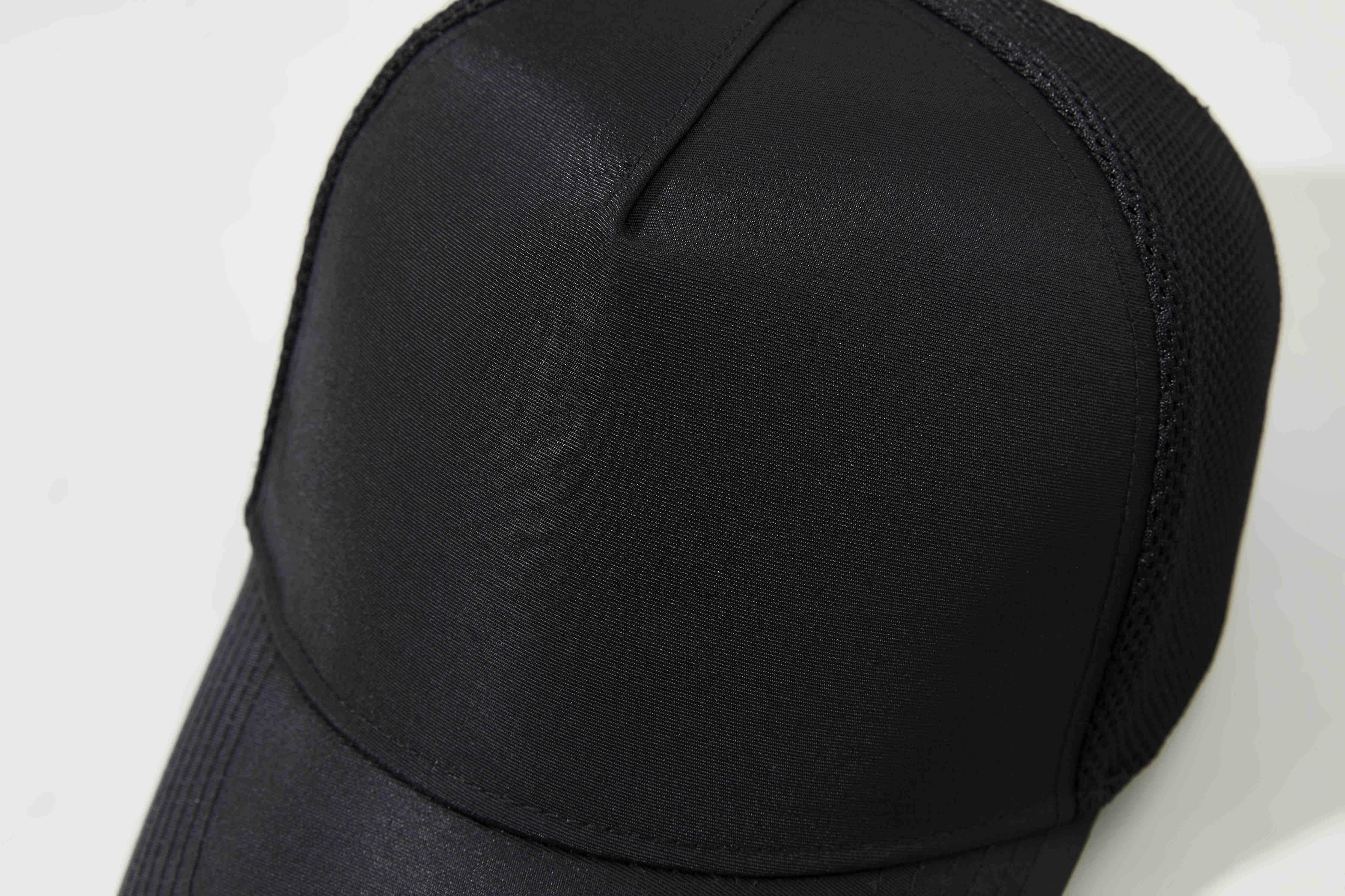 Quick-drying waterproof hard top five-panel high mesh baseball cap GJ5-164