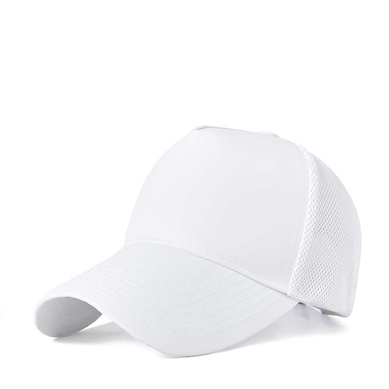 Quick-drying waterproof hard top five-panel high mesh baseball cap GJ5-164