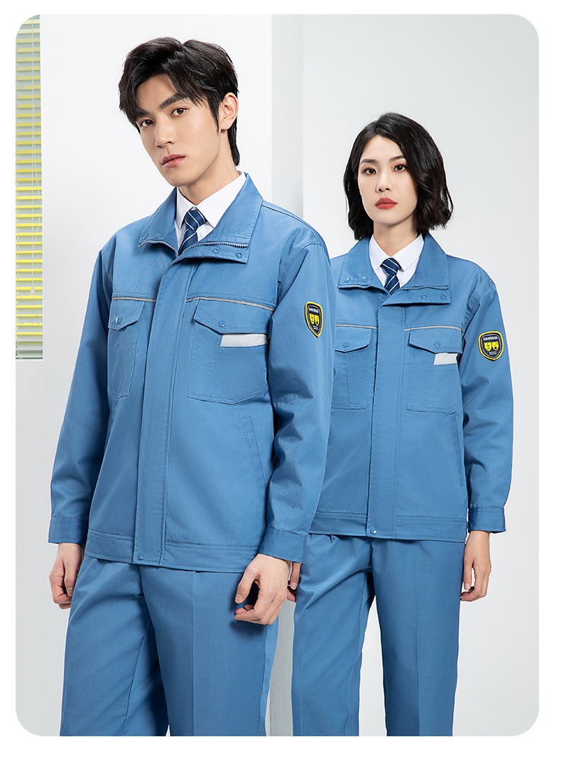 Spring and autumn anti-static acid and alkali work clothes suit H06-1302