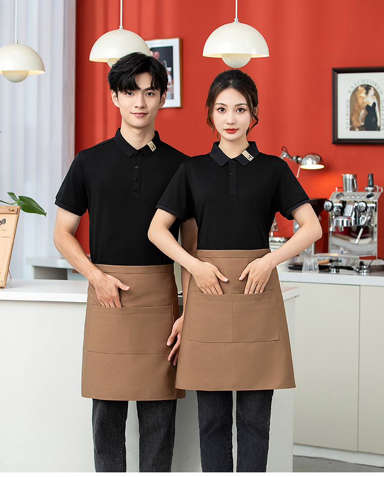 Solid color canvas waterproof half apron HD1-B01