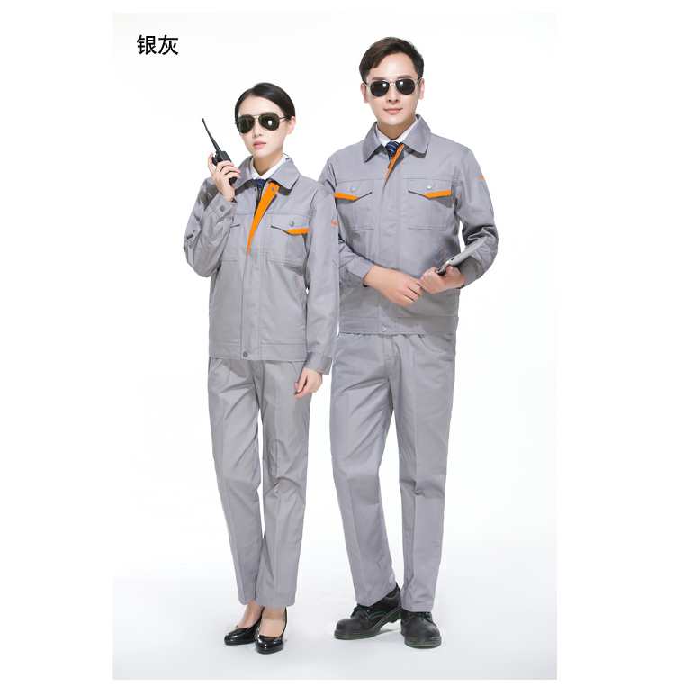 Full-process spring and autumn polyester-cotton fine twill pocket cover long-sleeved workwear tops Y02-A013-A016 tops