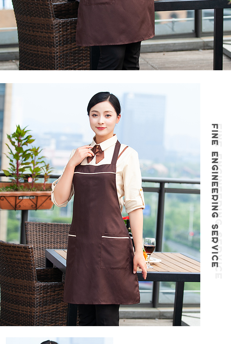 Comfortable and simple halter neck apron universal style H10-21011 halter neck apron