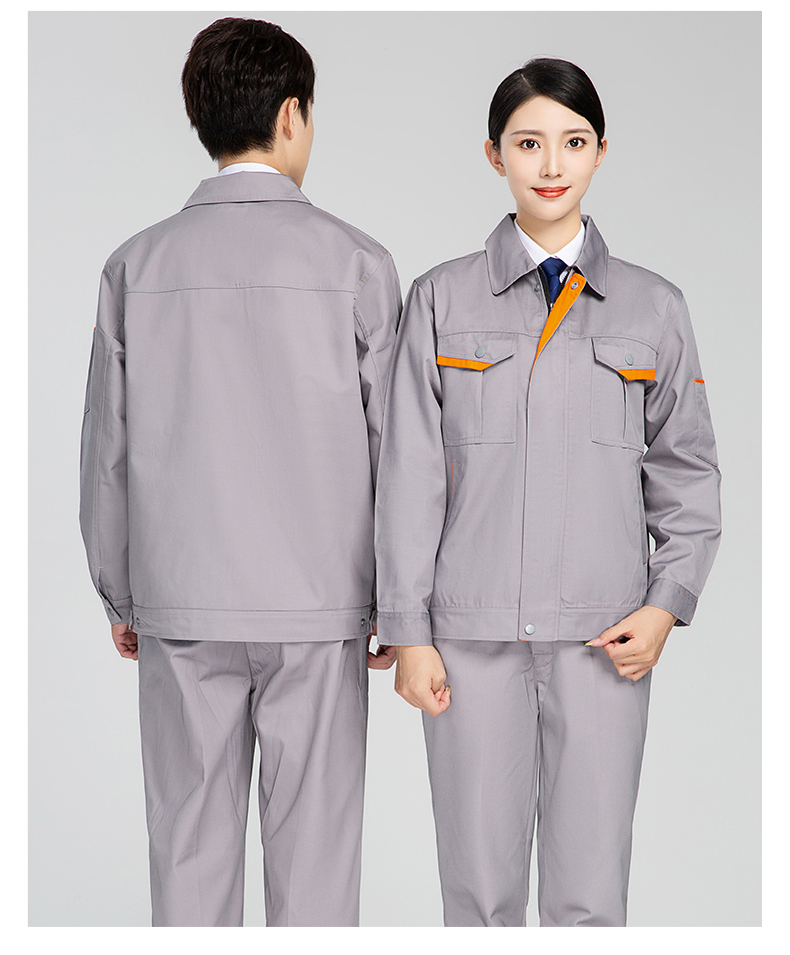 Wear-resistant polyester-cotton work clothes suit H28-004