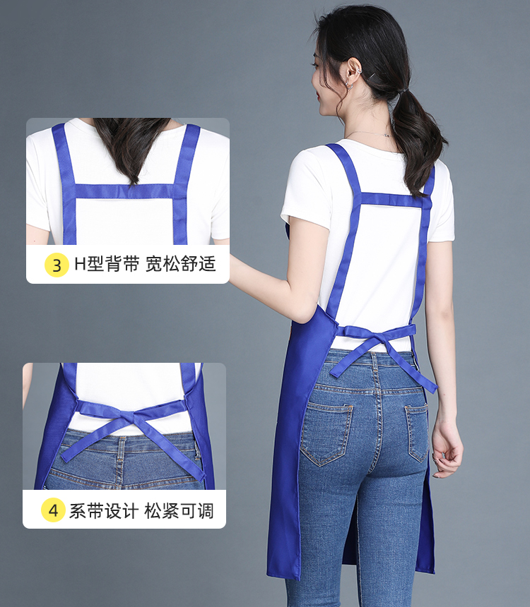 Thickened imitation wool double shoulder strap apron HD1-H588