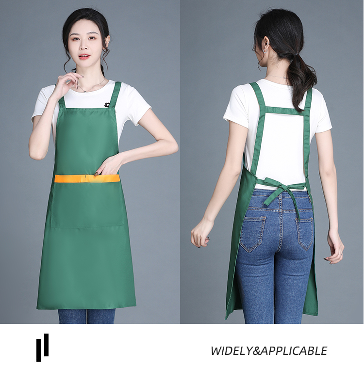 Thickened imitation wool double shoulder strap apron HD1-H588