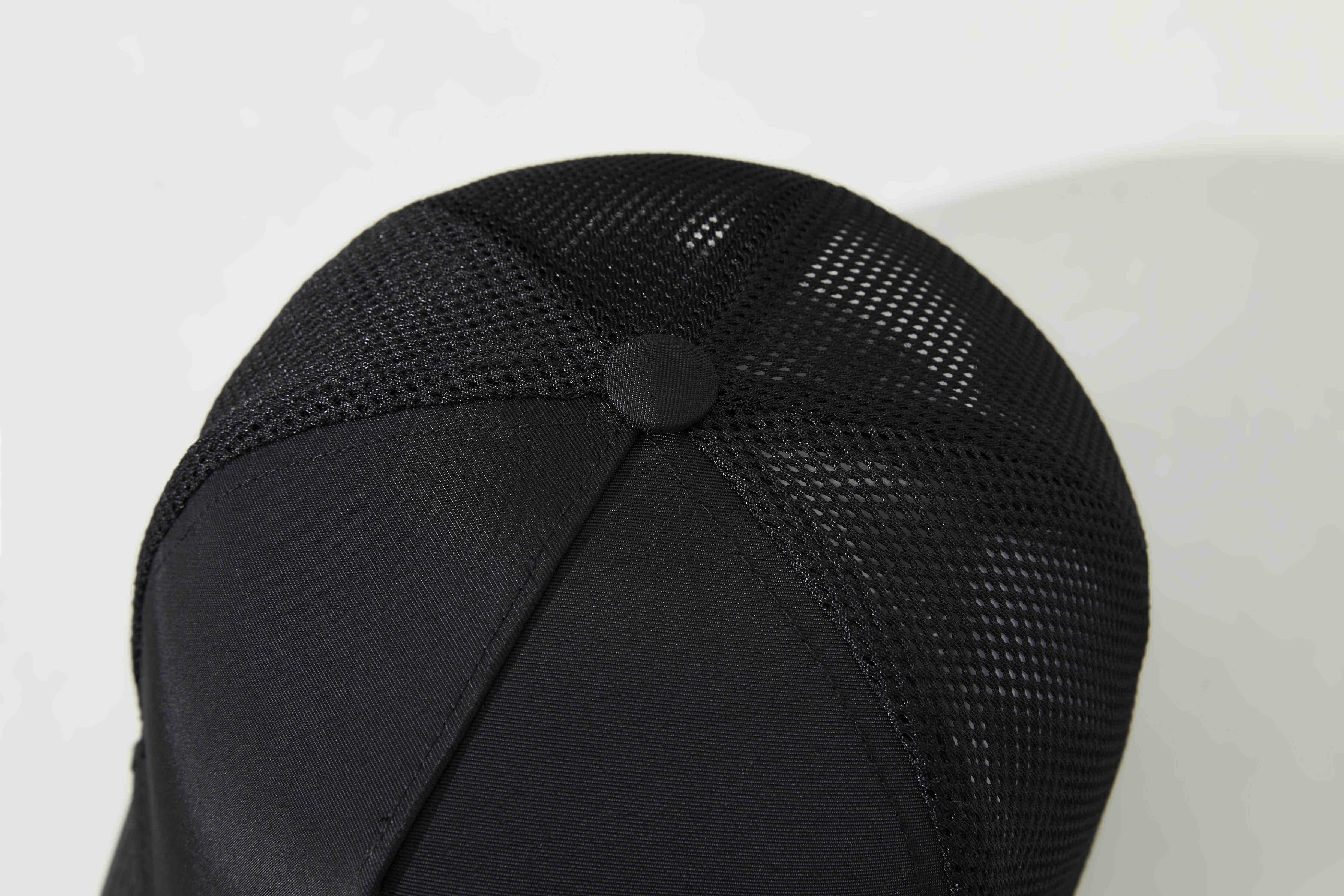 Quick-drying waterproof hard top five-panel high mesh baseball cap GJ5-164