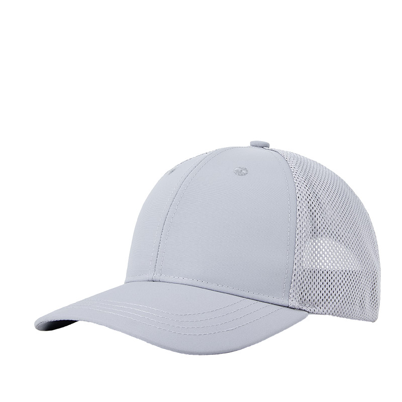 Quick-drying waterproof hard top six-panel mesh baseball cap GJ5-165