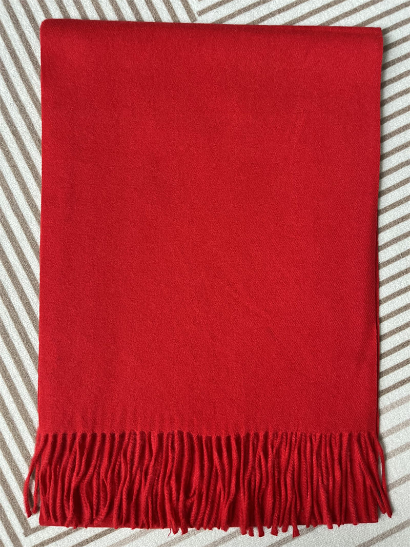 150g lamb puff red scarf H16-YC-026