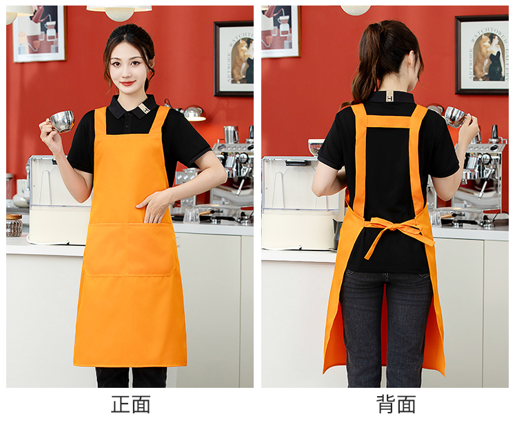 F bib workwear waterproof double line apron HD1-2406