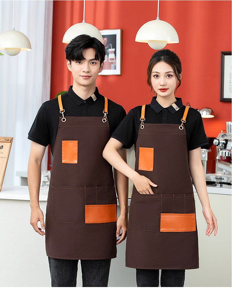 Cross webbing canvas waterproof apron HD1-2409