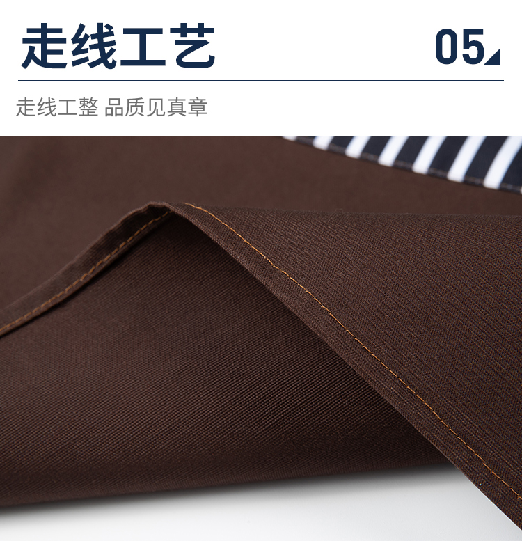 Cross webbing polyester cotton canvas apron HD1-2410